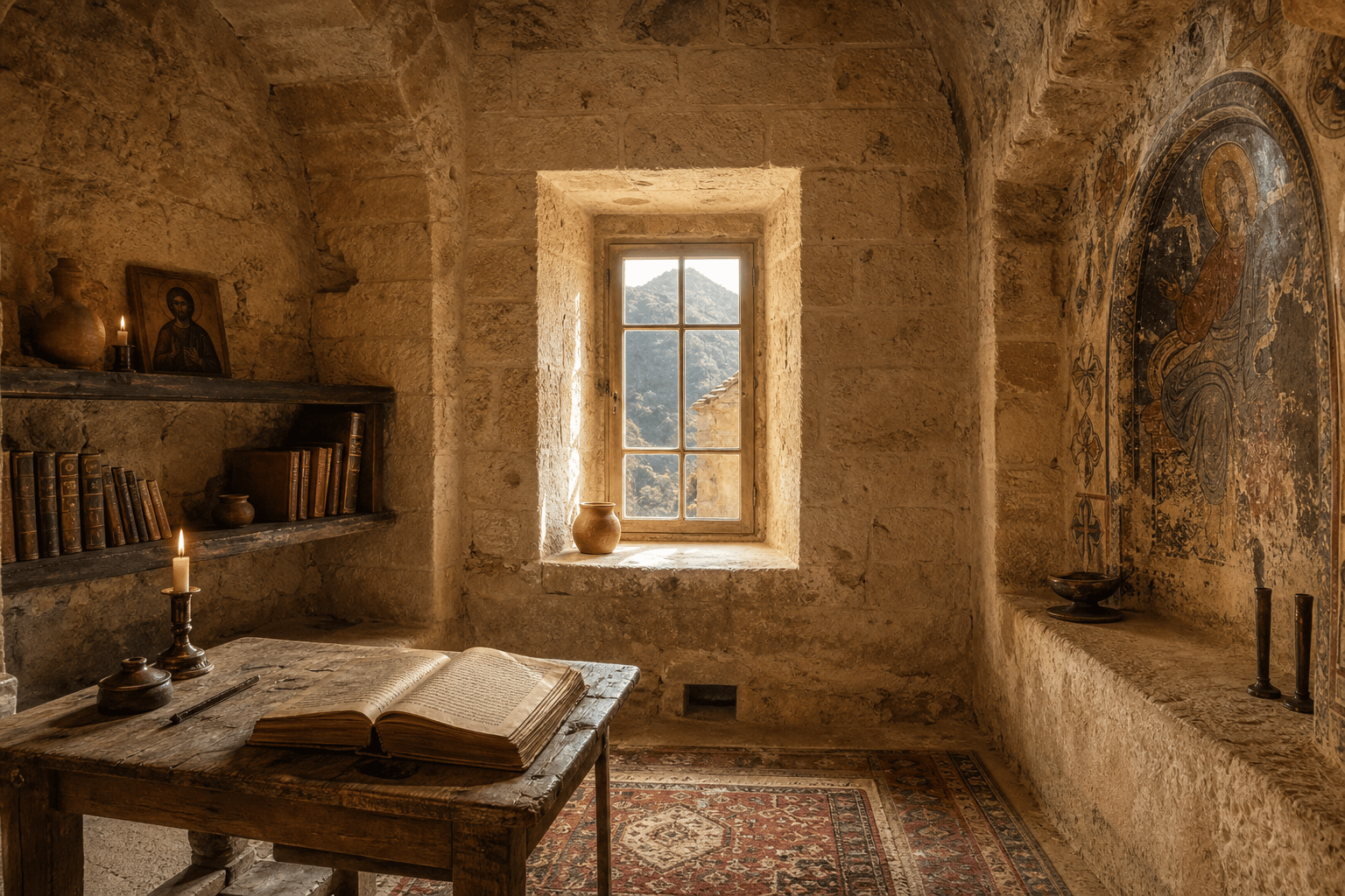 Anadolu taş kilise atmosferi